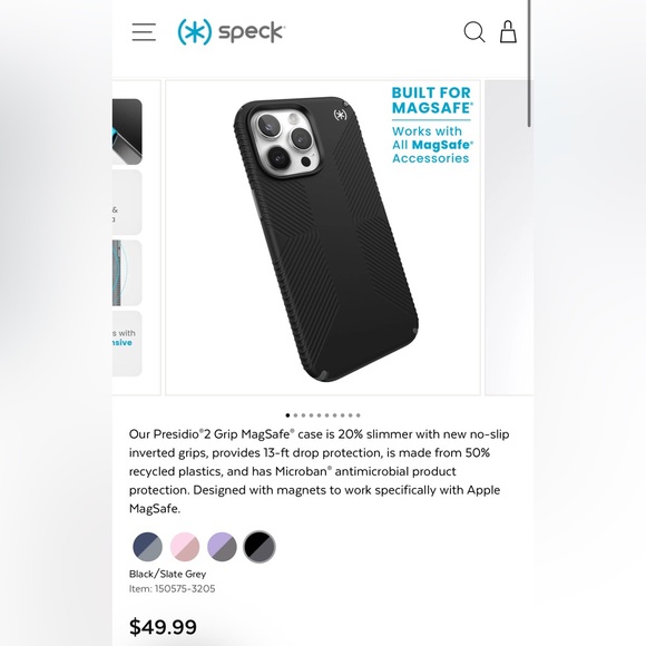 SPECK PRESIDIO MAGSAFE IPHONE 15 PRO MAX CASES (NEW) - Picture 3 of 4